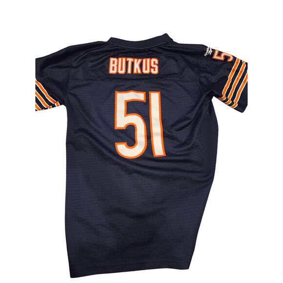 Vintage Reebok NFL Dick Butkus #51 Chicago Bears Throwback Jersey XL 1966 Blue - Picture 4 of 4